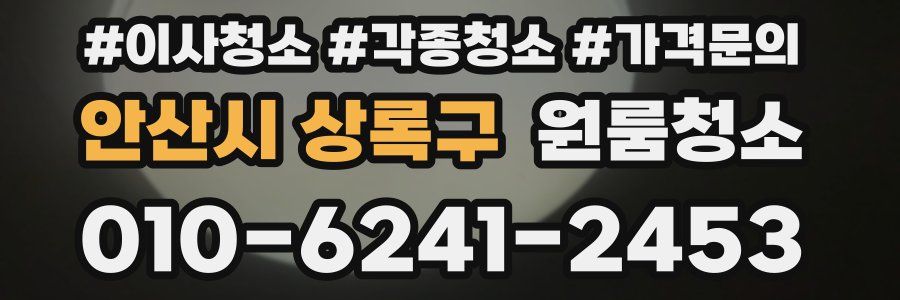 안산시 상록구 이사청소