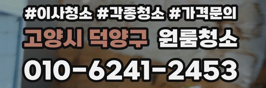 고양시 덕양구 이사청소