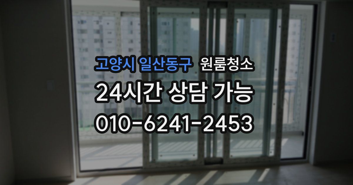 고양시 일산동구 입주청소