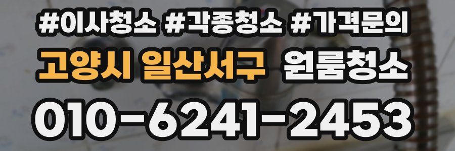 고양시 일산서구 이사청소