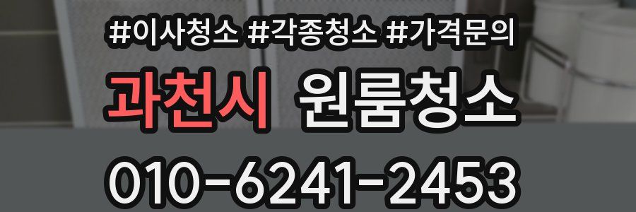 과천시 이사청소