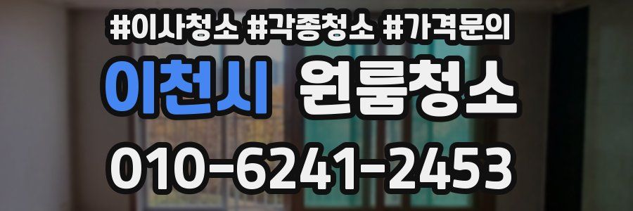 이천시 이사청소