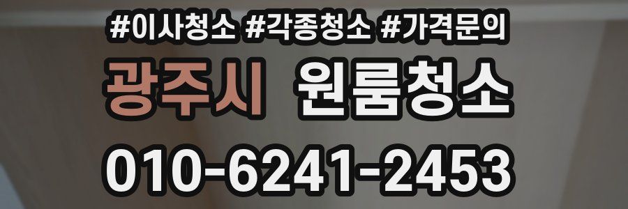 광주시 이사청소