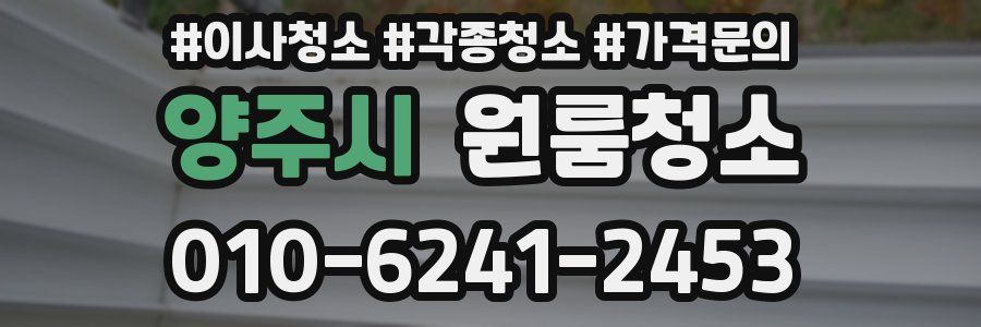 양주시 이사청소