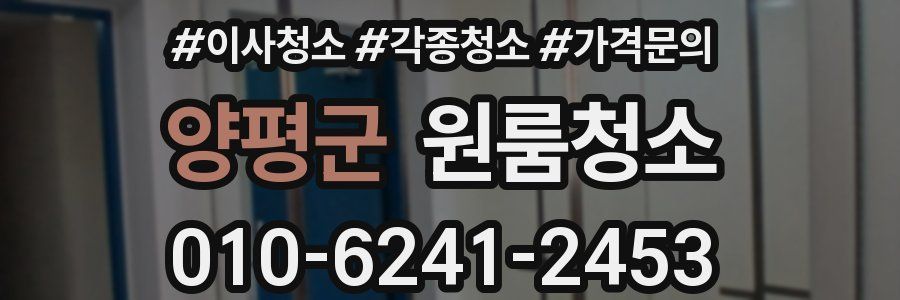 양평군 이사청소