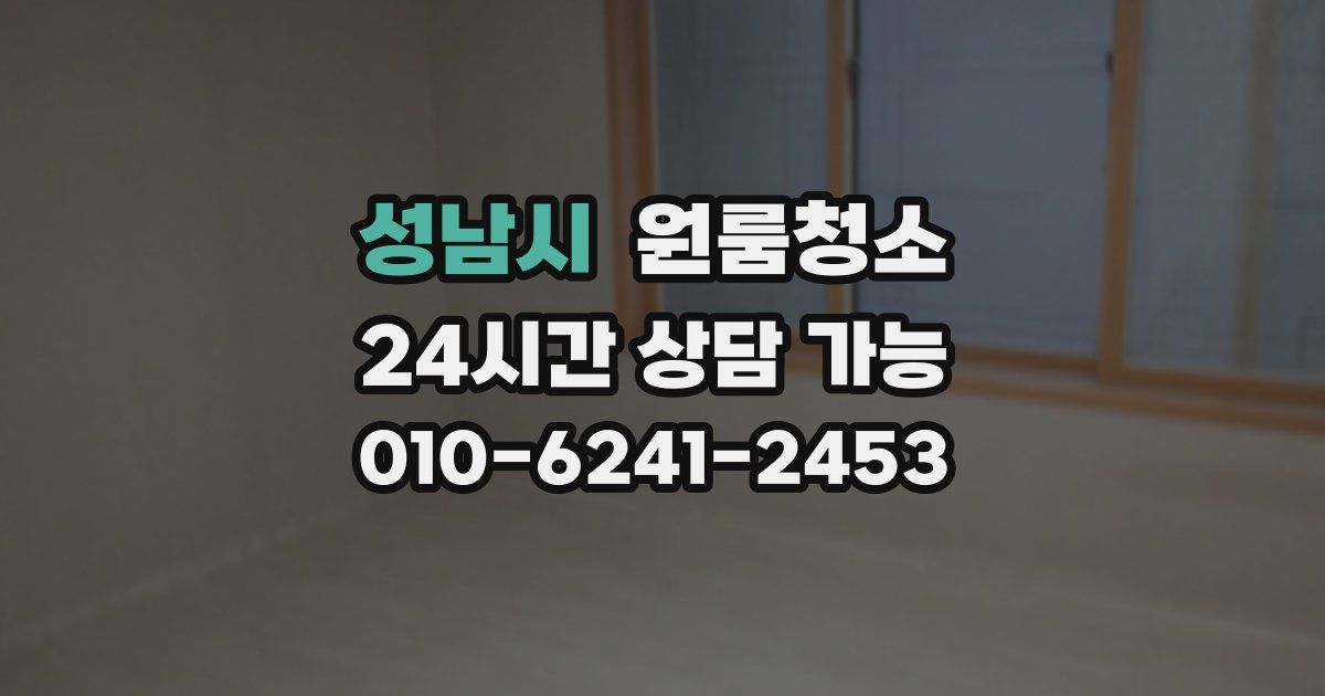 성남시 입주청소