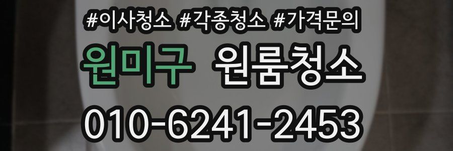 원미구 이사청소