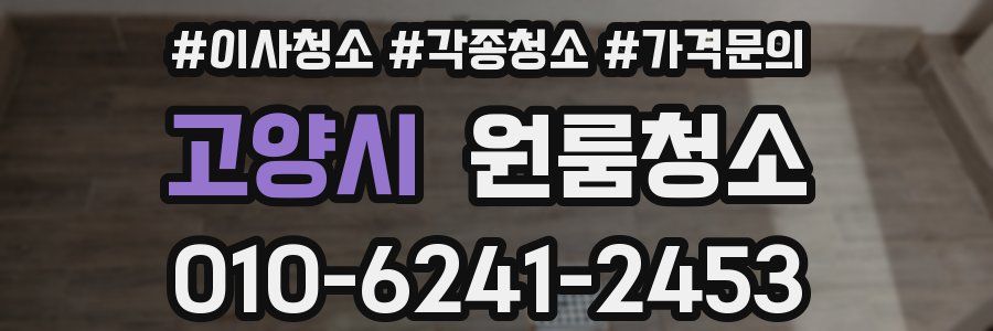 고양시 이사청소