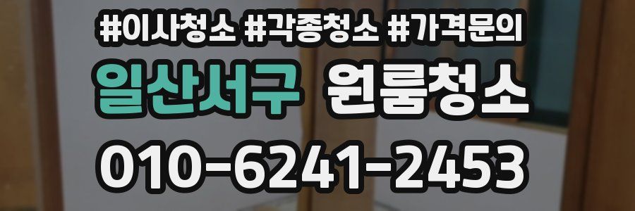 일산서구 이사청소