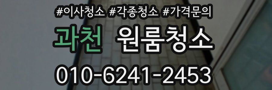 과천 이사청소
