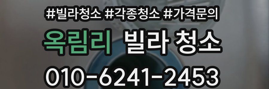 옥림리 빌라 청소