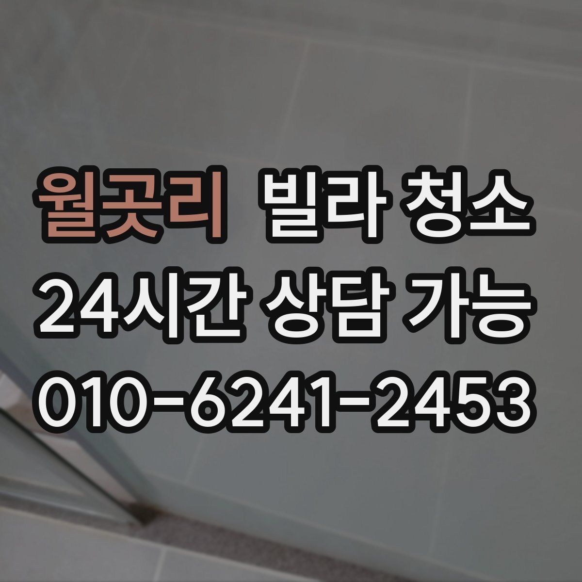 월곳리 빌라 청소