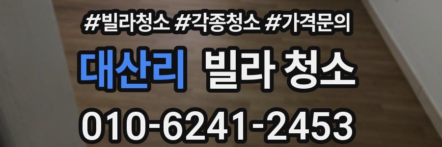 대산리 빌라 청소