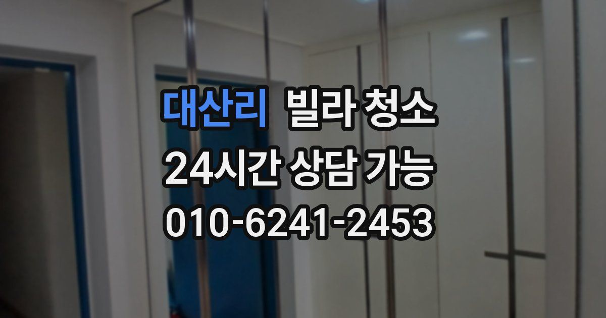 대산리 빌라 청소