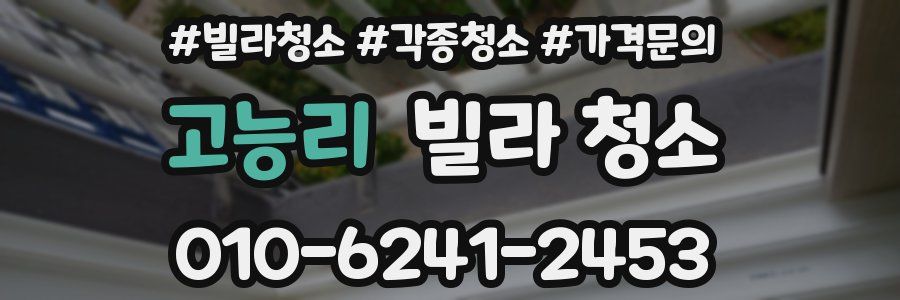 고능리 빌라 청소