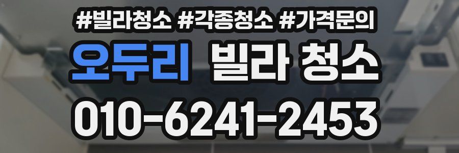 오두리 빌라 청소