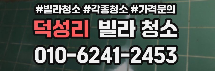 덕성리 빌라 청소