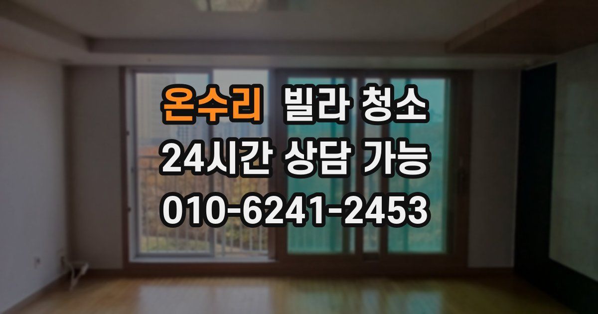 온수리 빌라 청소