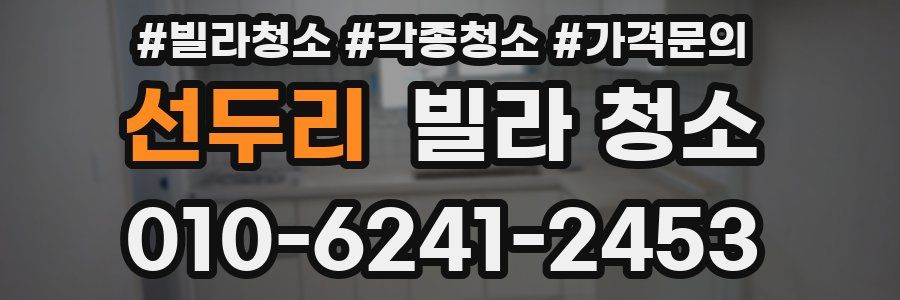 선두리 빌라 청소