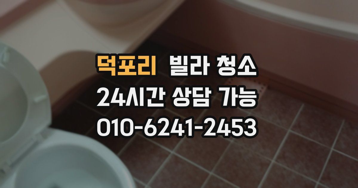 덕포리 빌라 청소