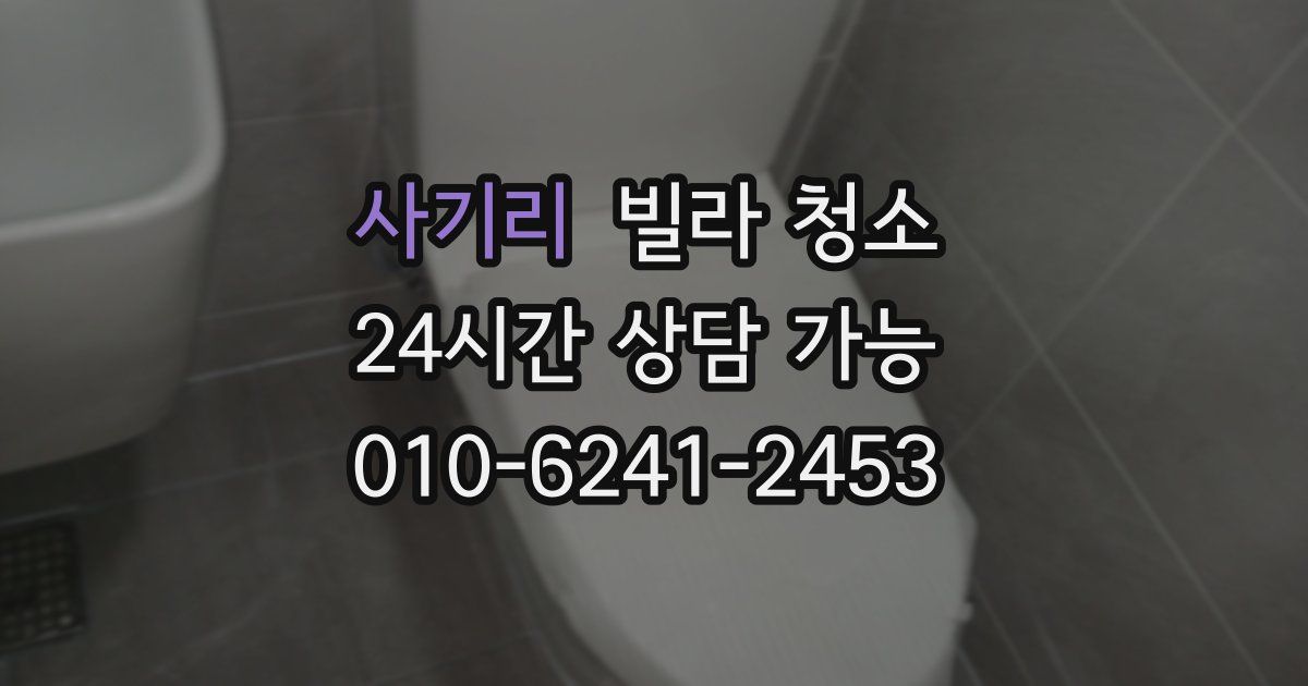 사기리 빌라 청소