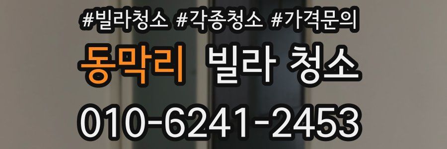 동막리 빌라 청소