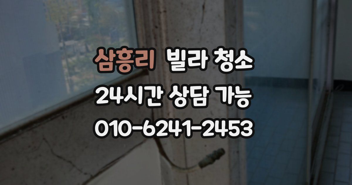 삼흥리 빌라 청소