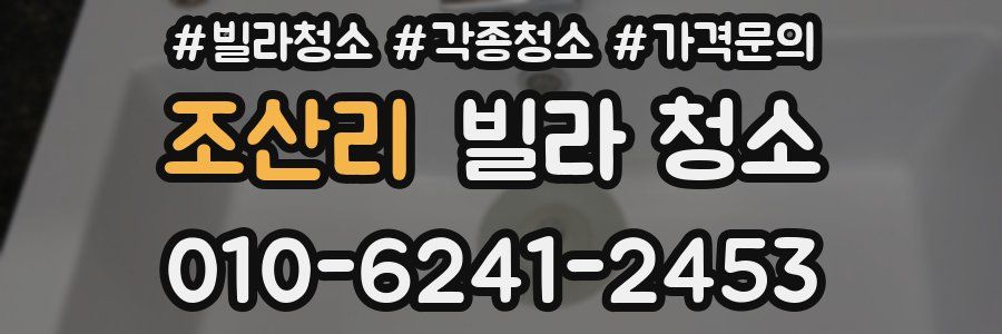 조산리 빌라 청소