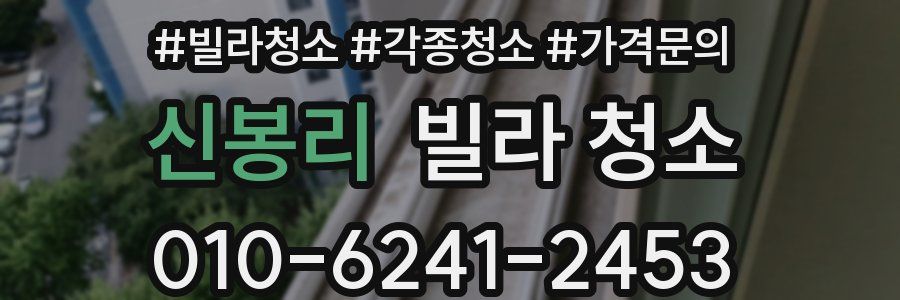신봉리 빌라 청소