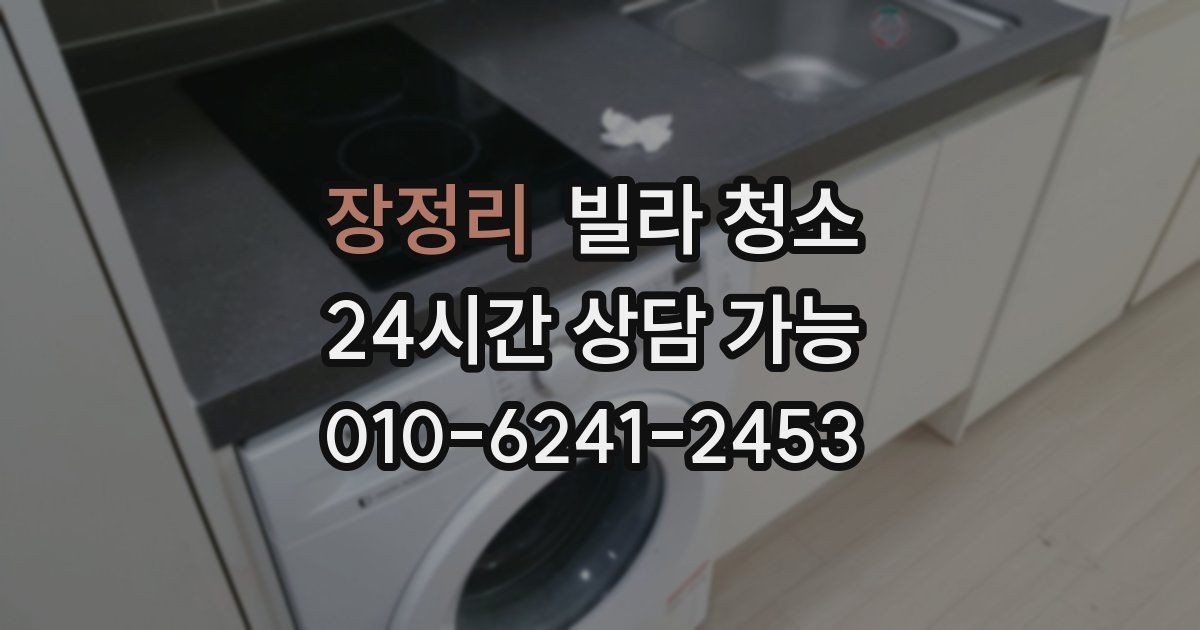 장정리 빌라 청소