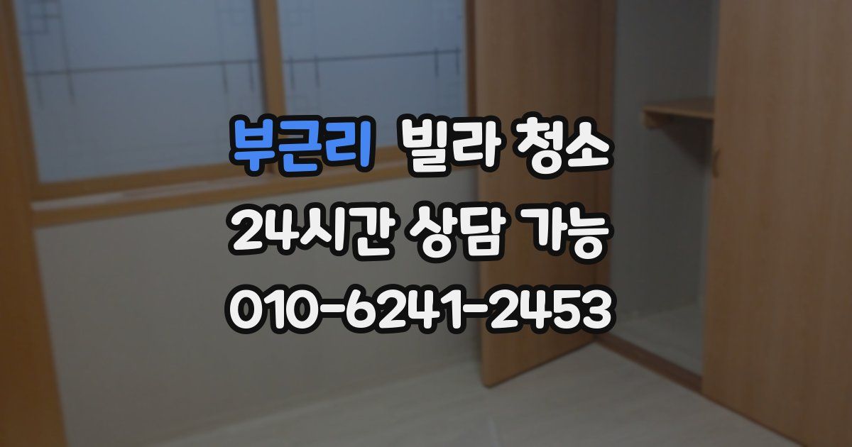 부근리 빌라 청소