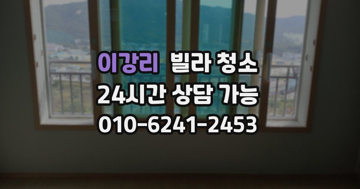 이강리 빌라 청소