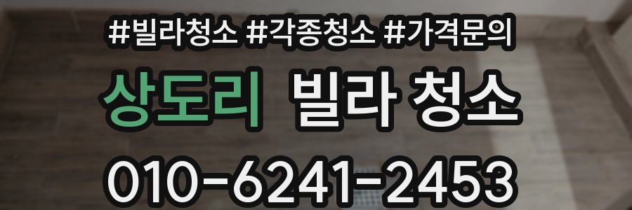 상도리 빌라 청소