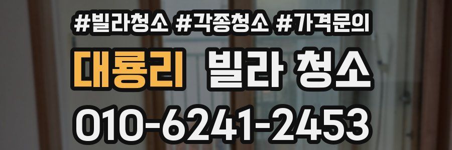 대룡리 빌라 청소