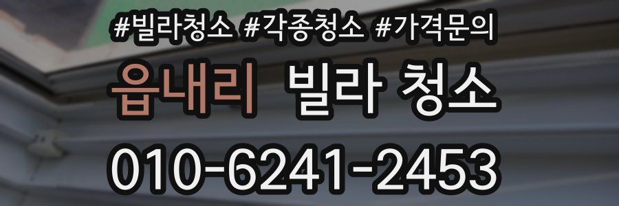 읍내리 빌라 청소