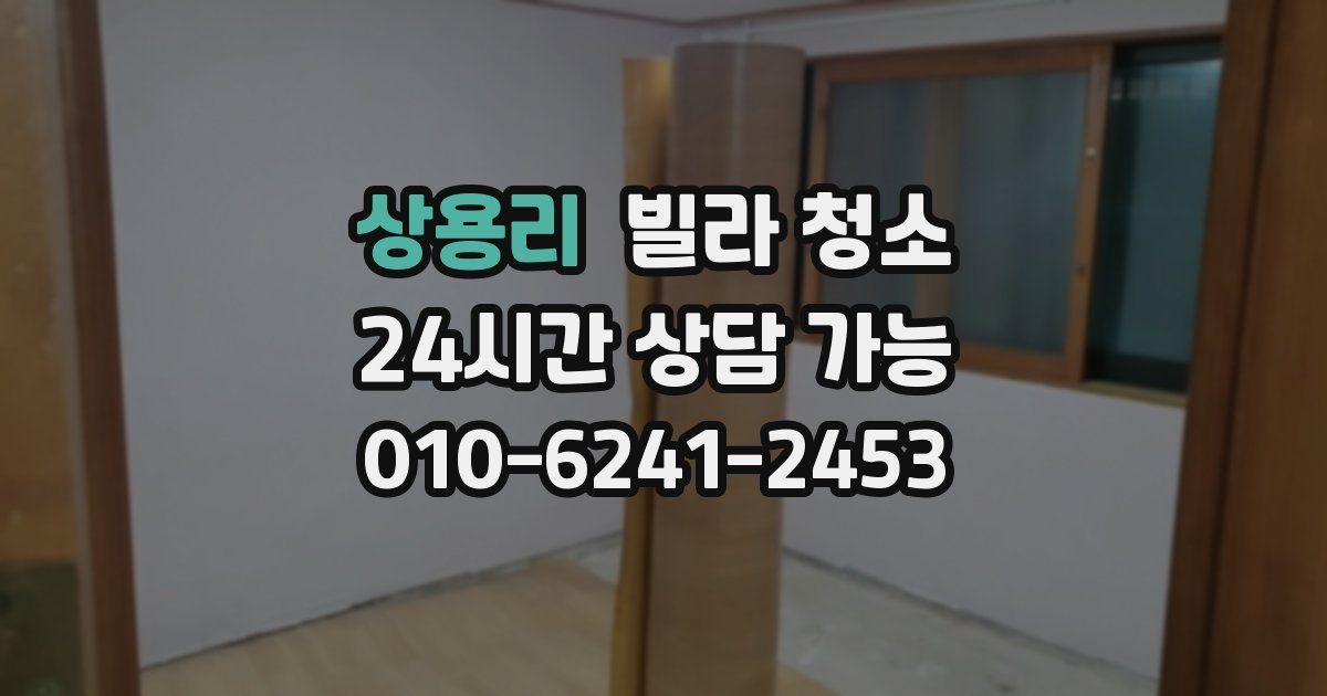 상용리 빌라 청소