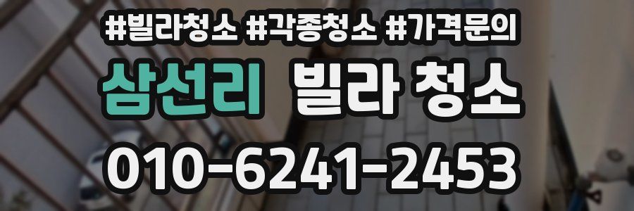 삼선리 빌라 청소