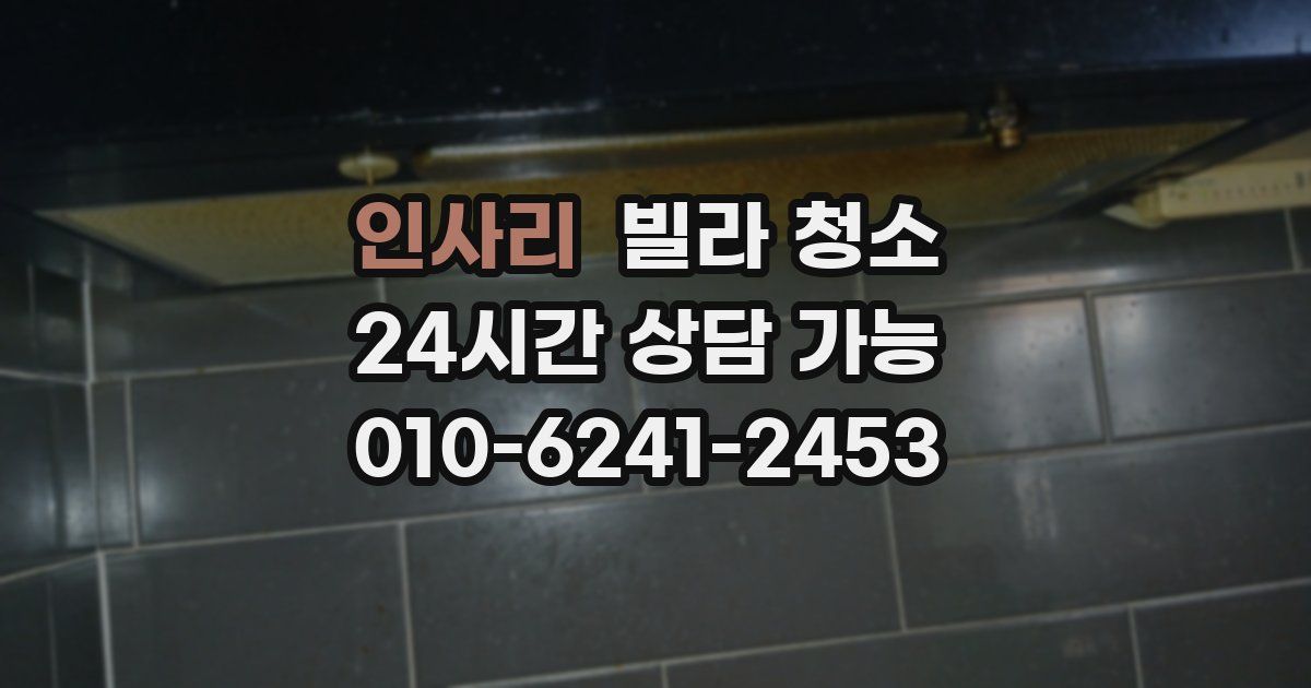 인사리 빌라 청소