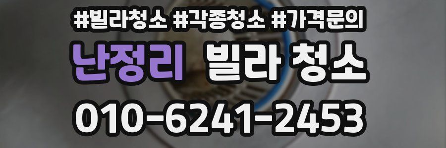 난정리 빌라 청소