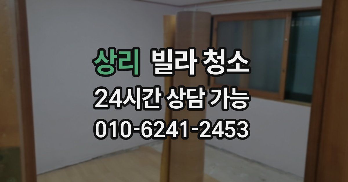 상리 빌라 청소