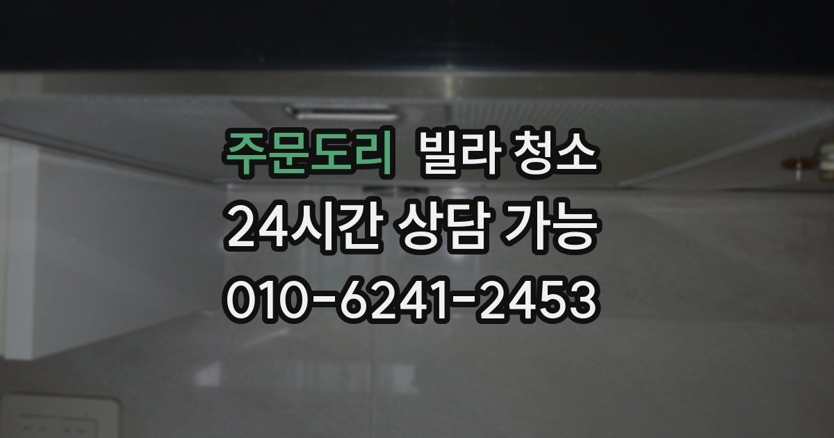 주문도리 빌라 청소