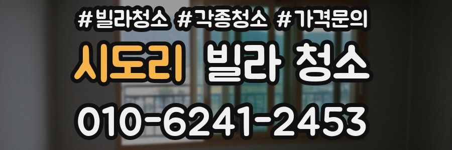 시도리 빌라 청소