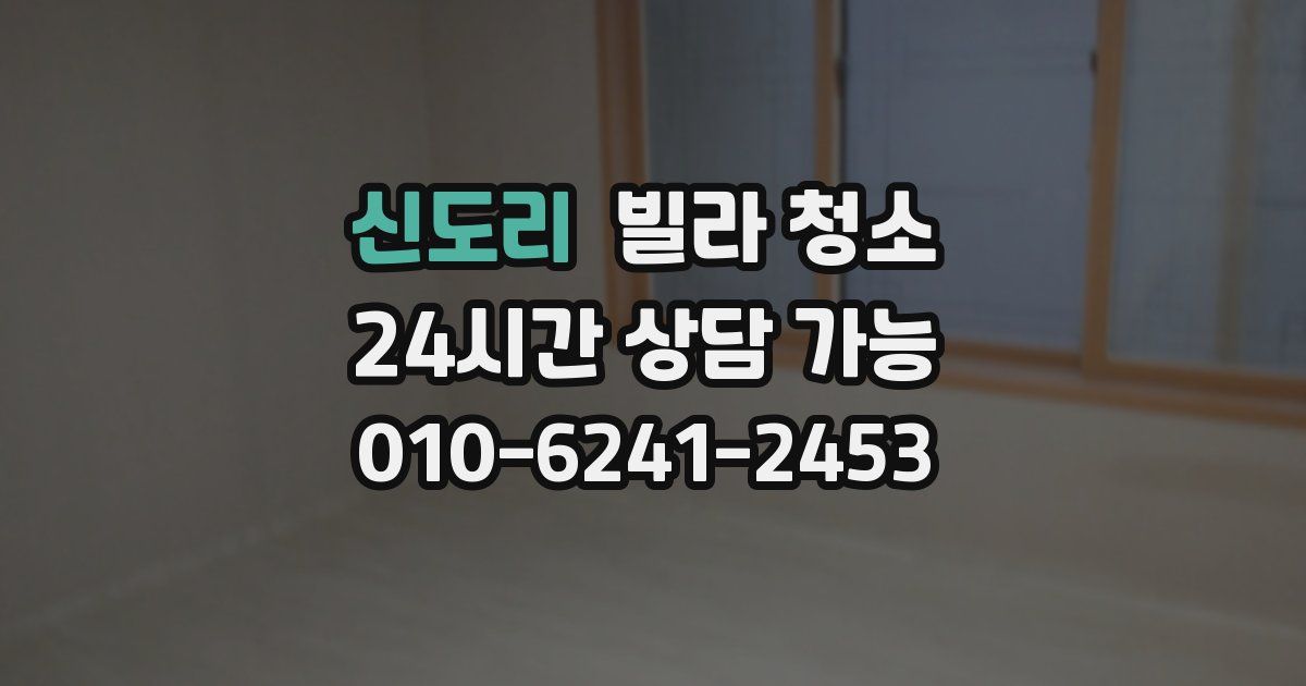 신도리 빌라 청소