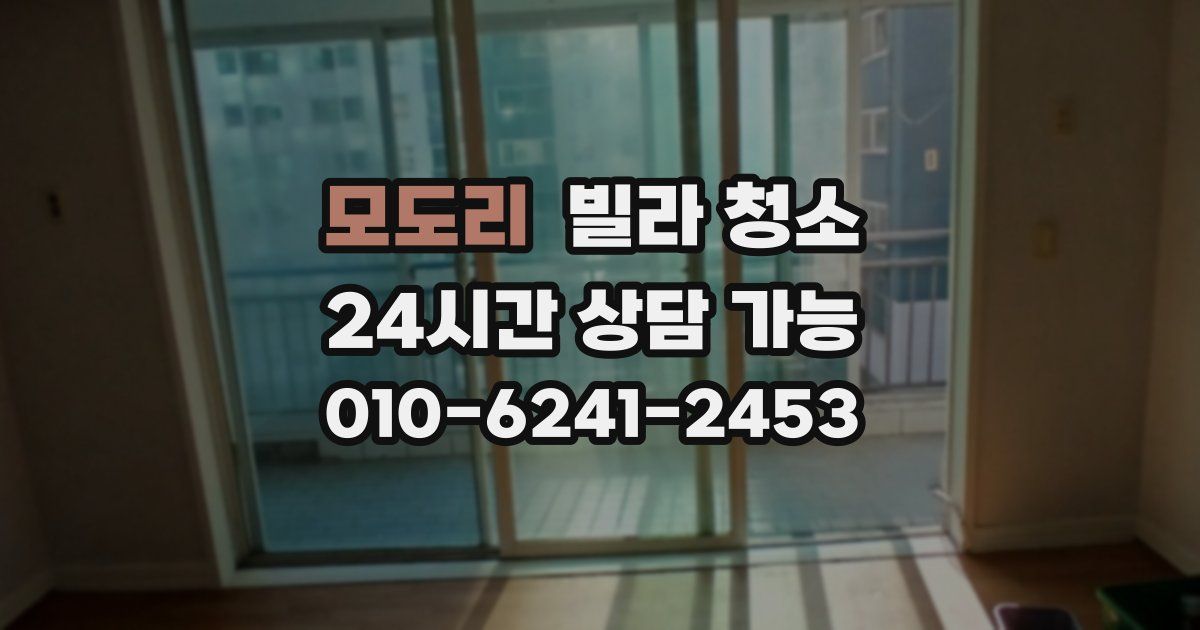 모도리 빌라 청소