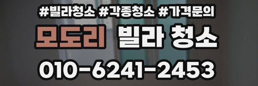 모도리 빌라 청소