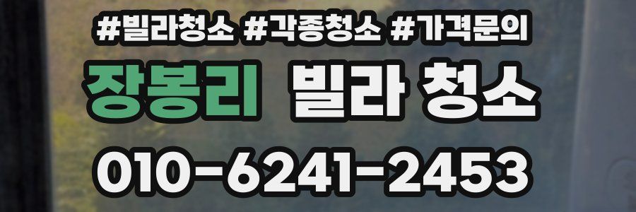 장봉리 빌라 청소