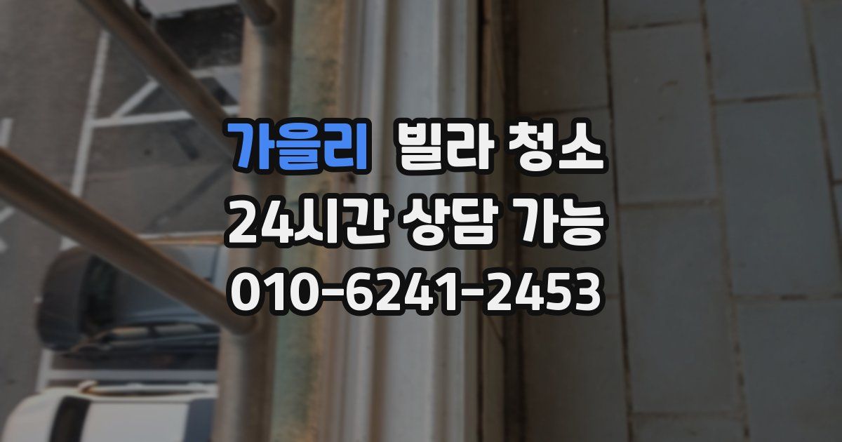 가을리 빌라 청소