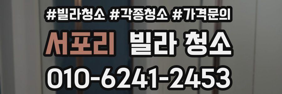 서포리 빌라 청소