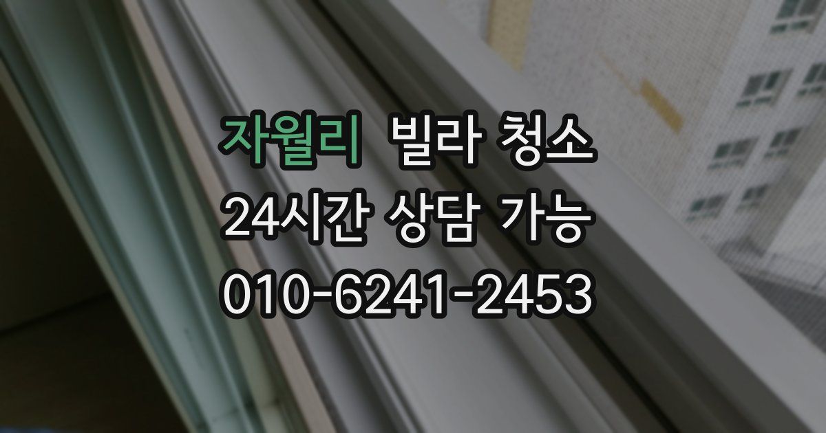 자월리 빌라 청소