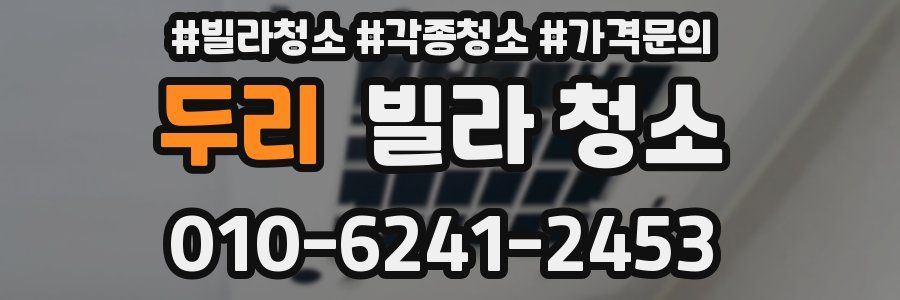 두리 빌라 청소